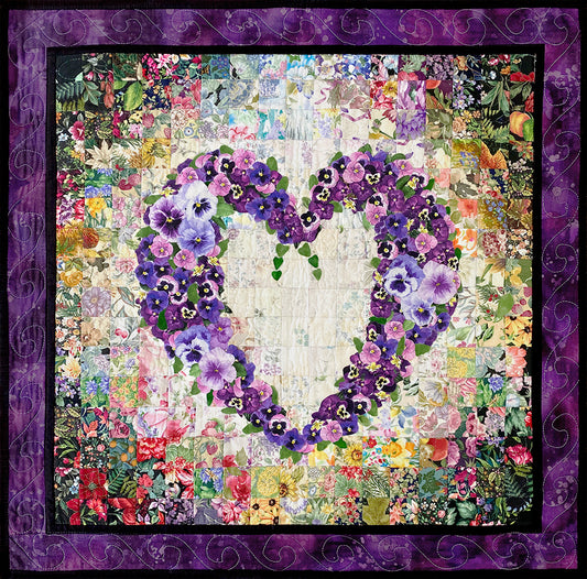 “With All My Heart” Watercolor Quilt Kit
