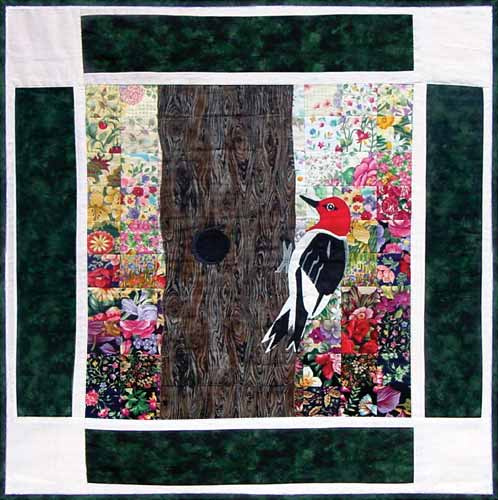 “Rachel’s Bird Garden” Block #11: Woodpecker