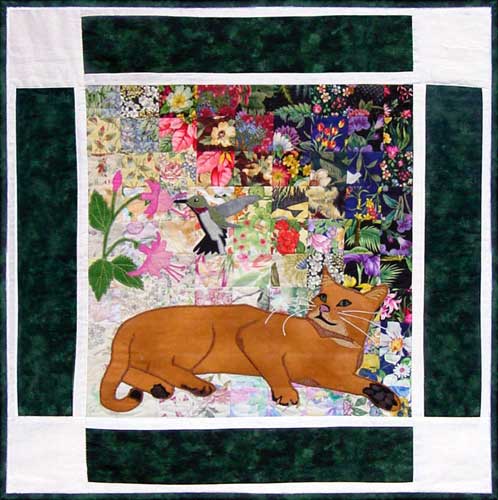 “Rachel’s Cat Garden” Block #3: Abyssinian “Simba”