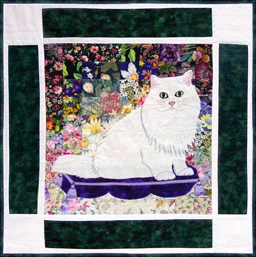 “Rachel’s Cat Garden” Block #5: Chinchilla Persian “Max”