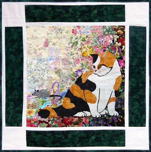 “Rachel’s Cat Garden” Block #12: Exotic Shorthair “Molly”