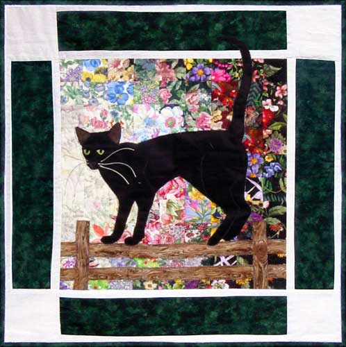 “Rachel’s Cat Garden” Block #9: Oriental Shorthair “Shadow”