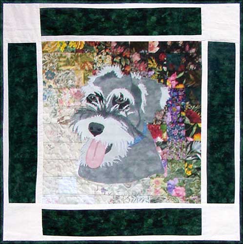 “Rachel’s Dog Kennel” Block #3: Miniature Schnauzer “Bailey”