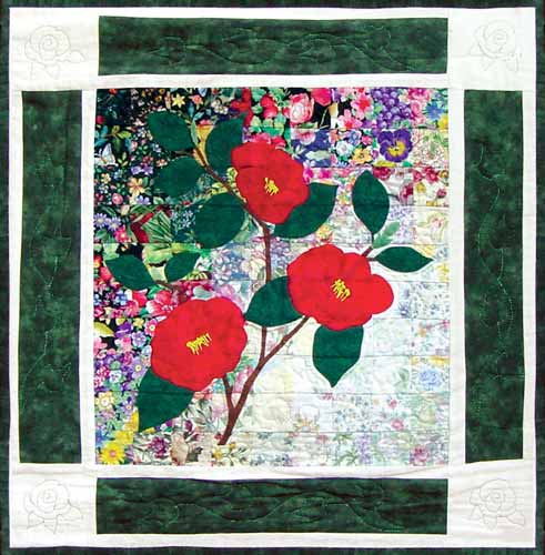 “Rachel’s Flower Garden” Block #1: Camillia