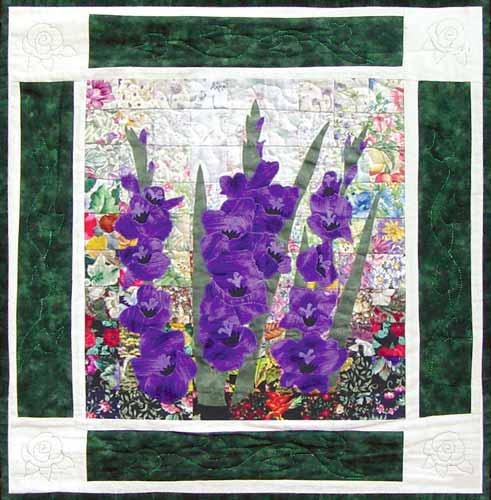 “Rachel’s Flower Garden” Block #8: Gladiola