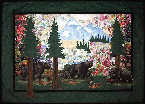 ‘Bear Country (Black Bears)’ Watercolor Quilt Kit
