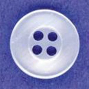 White Buttons (3/8", 4-hole)