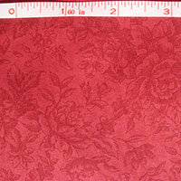 Timeless Treasures: Red Floral Fabric