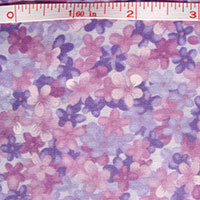 Timeless Treasures: Purple Floral Fabric