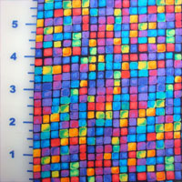 Multicolored Tiles Fabric