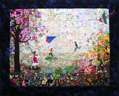 “Flying Kites” Watercolor Quilt Kit