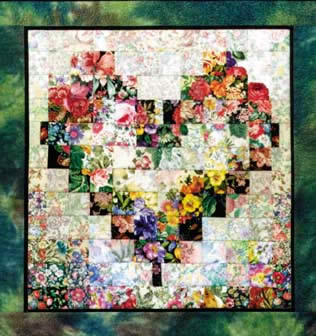 “Heart In Bloom” Watercolor Quilt Kit