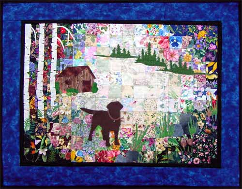 ‘Labrador Retriever (Chocolate)’ Watercolor Quilt Kit