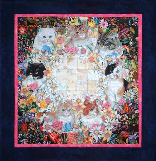 “Meow” Watercolor Quilt Kit