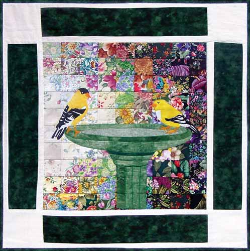 “Rachel’s Bird Garden” Block #6: Goldfinch