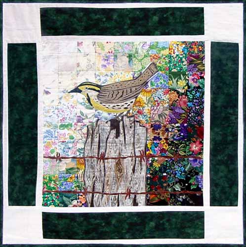 “Rachel’s Bird Garden” Block #12: Meadowlark