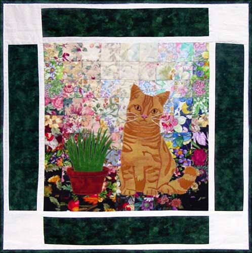 “Rachel’s Cat Garden” Block #8: British Shorthair “Tigger”
