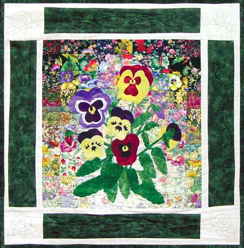 “Rachel’s Flower Garden” Block #2: Pansy