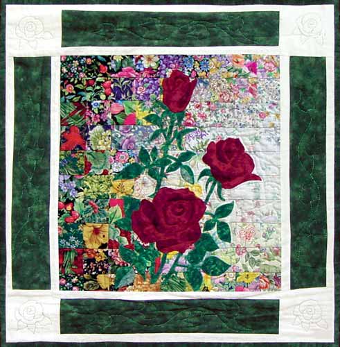 “Rachel’s Flower Garden” Block #7: Rose