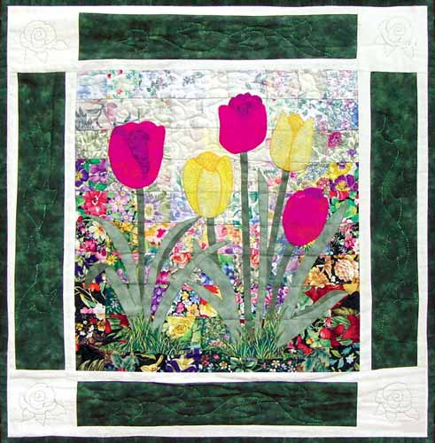 “Rachel’s Flower Garden” Block #5: Tulip
