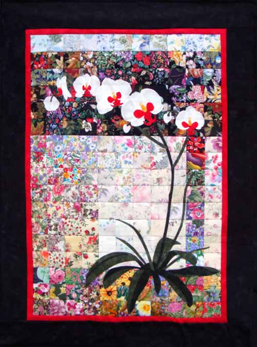 “White Orchid” Watercolor Quilt Kit