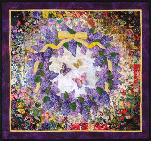 “Wreath Of Lilacs” Watercolor Quilt Kit